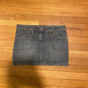 Buffalo David Bitton Mini denim skirt with pockets on the back